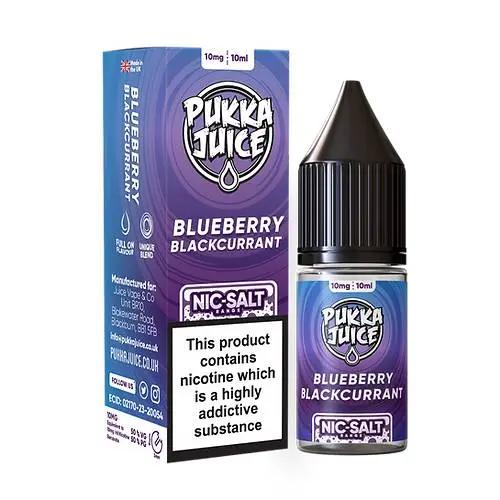 Product Image of Blueberry Blackcurrant Nic Salt E-liquid by Pukka Juice 10ml